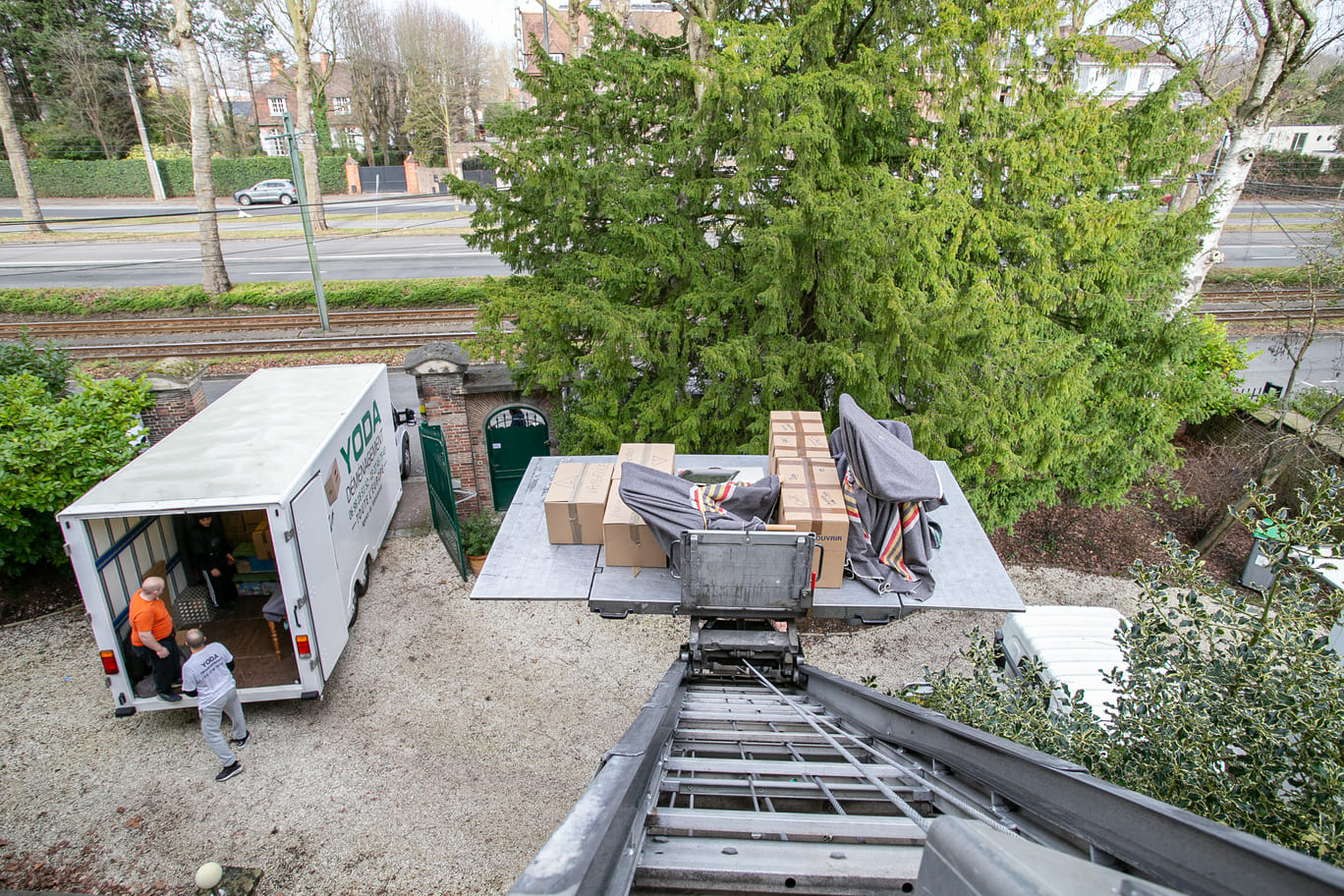 transports échelle vu d'en haut